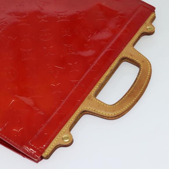 LOUIS VUITTON Monogram Vernis Stanton Tote Bag Red M91078 - Picture 6 of 16